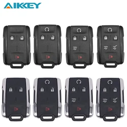 Caso Shell Chave do carro sem Placa de Circuito, Controle Remoto, Keyless Fob, 3, 4, 5, 6 Botão, Fit para Chevrolet Colorado, Silverado, GMC Canyon, Serra