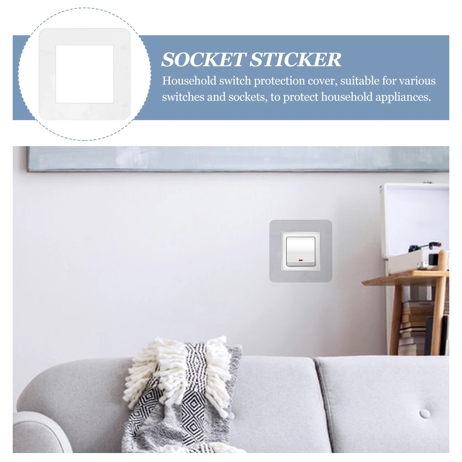 

5pcs Set of 5 Outlet Cover Electric Socket Covers Decorative Light Wall Plate Lights Plates