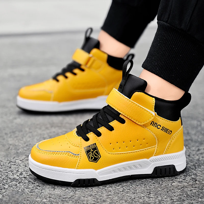 Children‘s High-top Basketball Boots Boys Girls Non-slip Basketball Trainers Outdoor Jogging Sneakers Breathable Athletic Shoes view 2