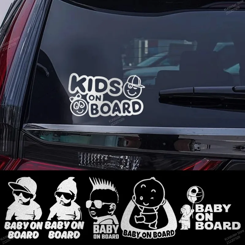 Car baby care stickers, car windshields, child decorations, automatic safety, warnings, decorations, accessories