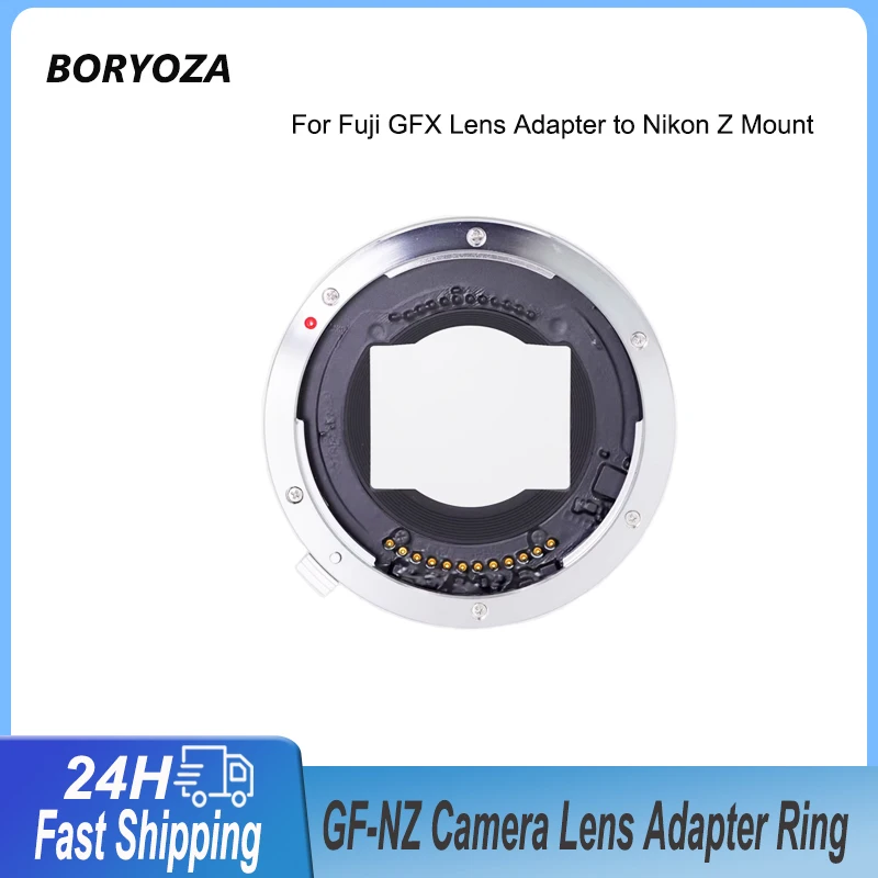 

Кольцо-переходник для объектива BORYOZA GF-NZ с автофокусом для объектива Fujifilm FUJI GFX на беззеркальную камеру с креплением Nikon Z