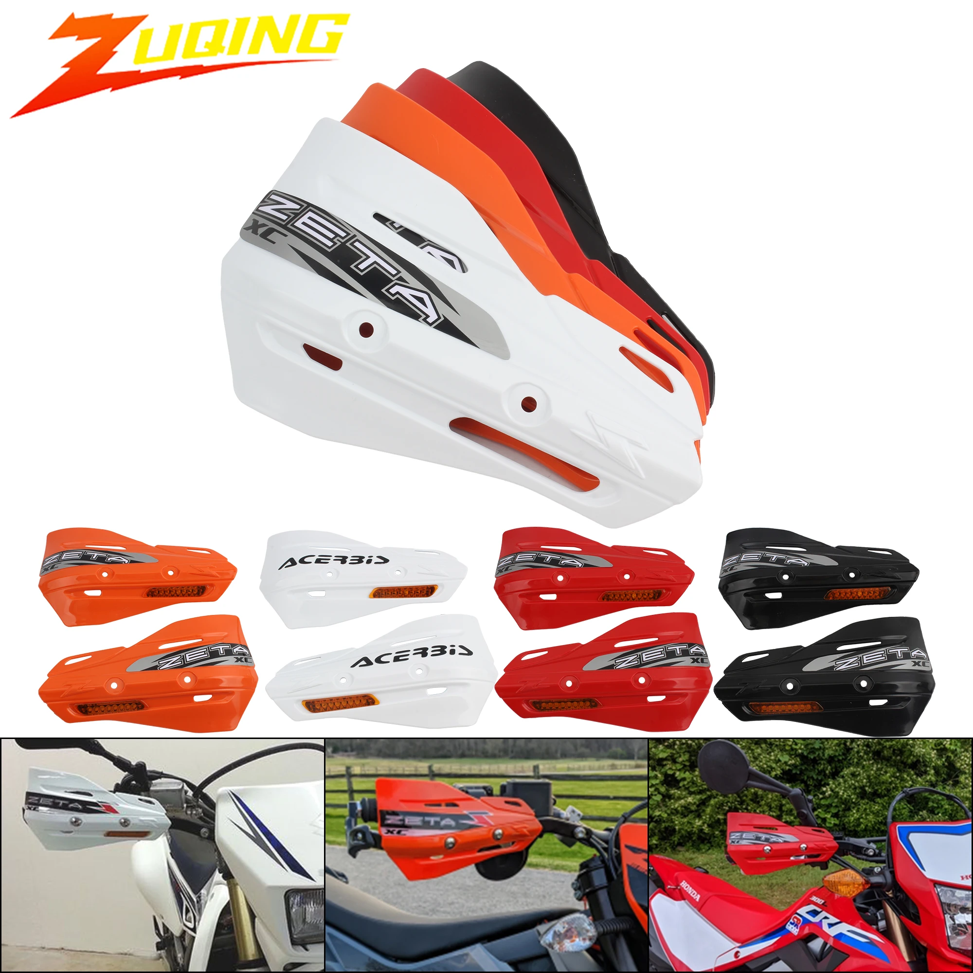 Motorcycle Handguard Protector Parts Plastic Piece for KTM Zeta XC RMZ CRF SX EXC XCW SMR Motocross Dirt Bike Enduro Accessories