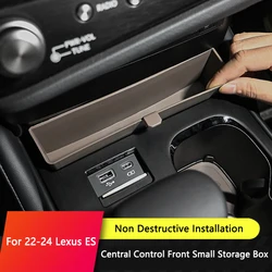 QHCP Central Storage Box Center Console Front Small Storage Box Organizer Container TPE Stowing For Lexus ES 200 260 300H 22-24