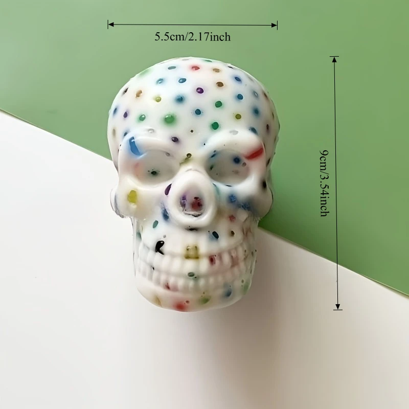 Squishy Schedel Puistje Popping Squeeze Speelgoed Creatieve Ontluchting Tool Zintuiglijke Ontwerp Zachte Fidget Speelgoed Kinderen Volwassenen Verlichten Angst Geschenken