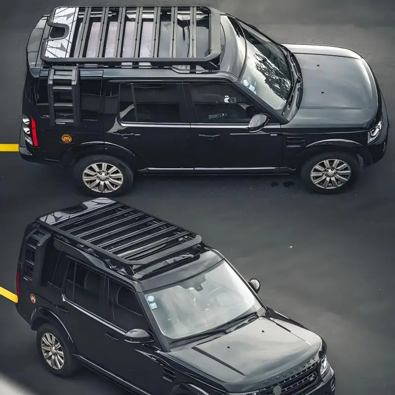 

Wholesale High Quality Aluminum Roof Rack For Discovery 3 4 2001 2021 With Side Ladder B2B OEM Accessory