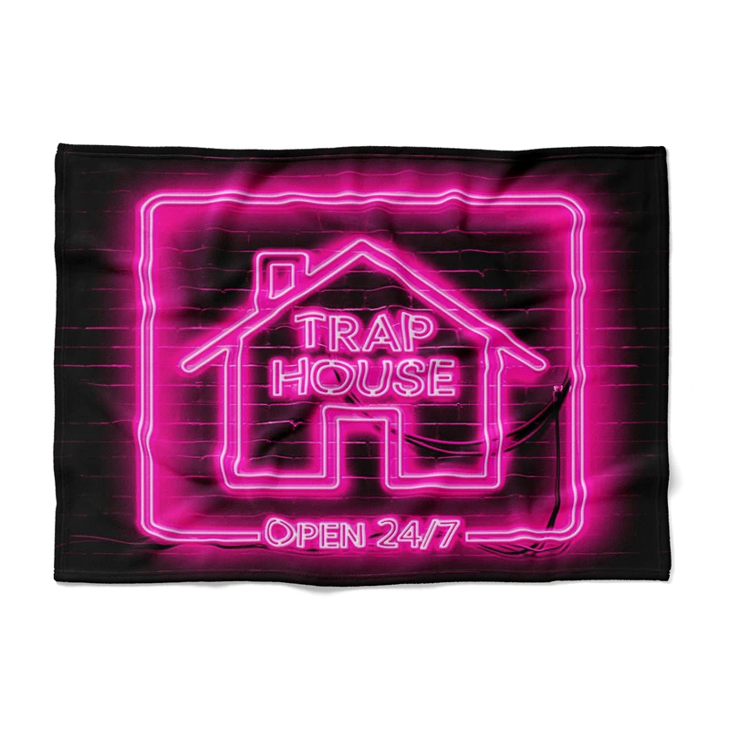 Gaslight Gatekeep Girlboss Trap House Funny Meme Throw Blanket for Women Men Girls Boys Kids Pets Dogs Cats Couch Sofa Bed Decor