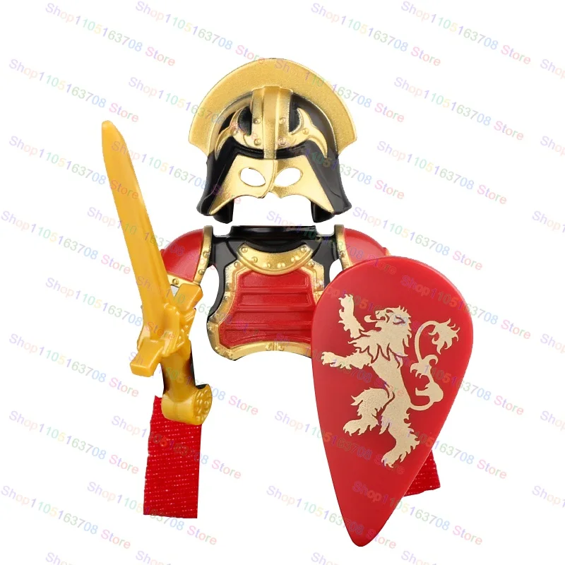 Bouclier de soldats romains médiévaux, accessoires, briques assemblées, blocs de construction éducatifs, figurines d'action, jouets, cadeau pour enfants