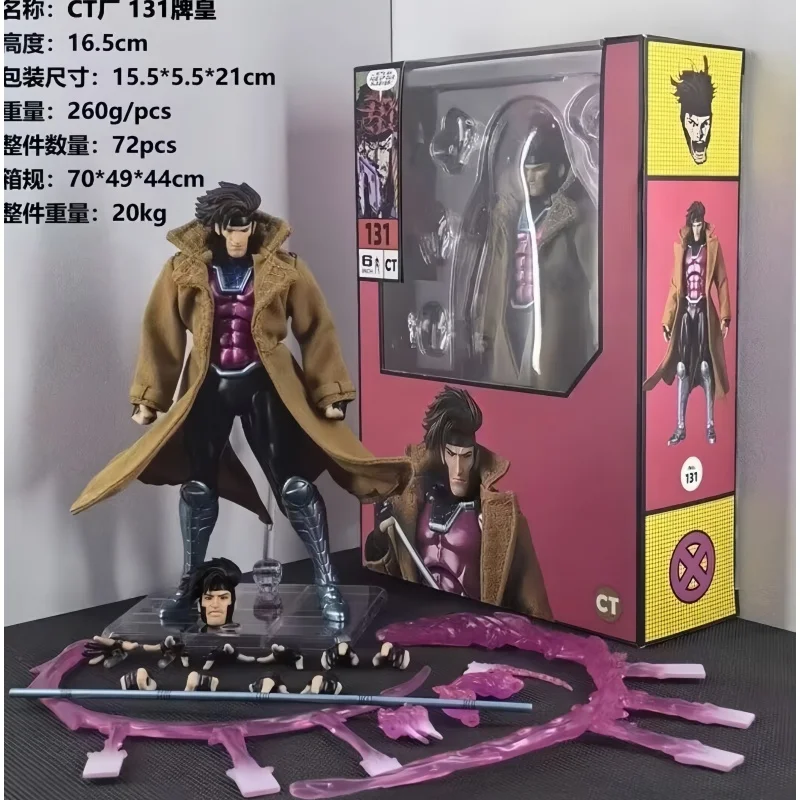 

New In Stock Ct Toys Gambit Figure Mafex 131 X-Men Wolverine Shf Anime Action Figure Figurine Statue Model Toys Gift
