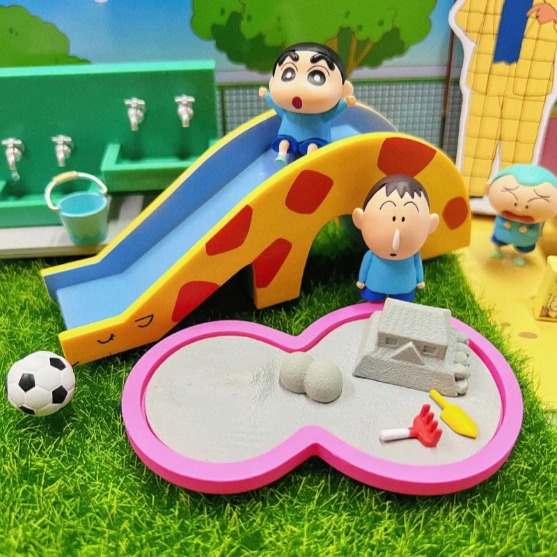RE-MENT Pastello Shin Chan Futaba Scuola Materna Cieca Scatola Giocattoli Mini Scena Serie Figura Modello di Bambola Giocattoli Raccogliere Ornamenti