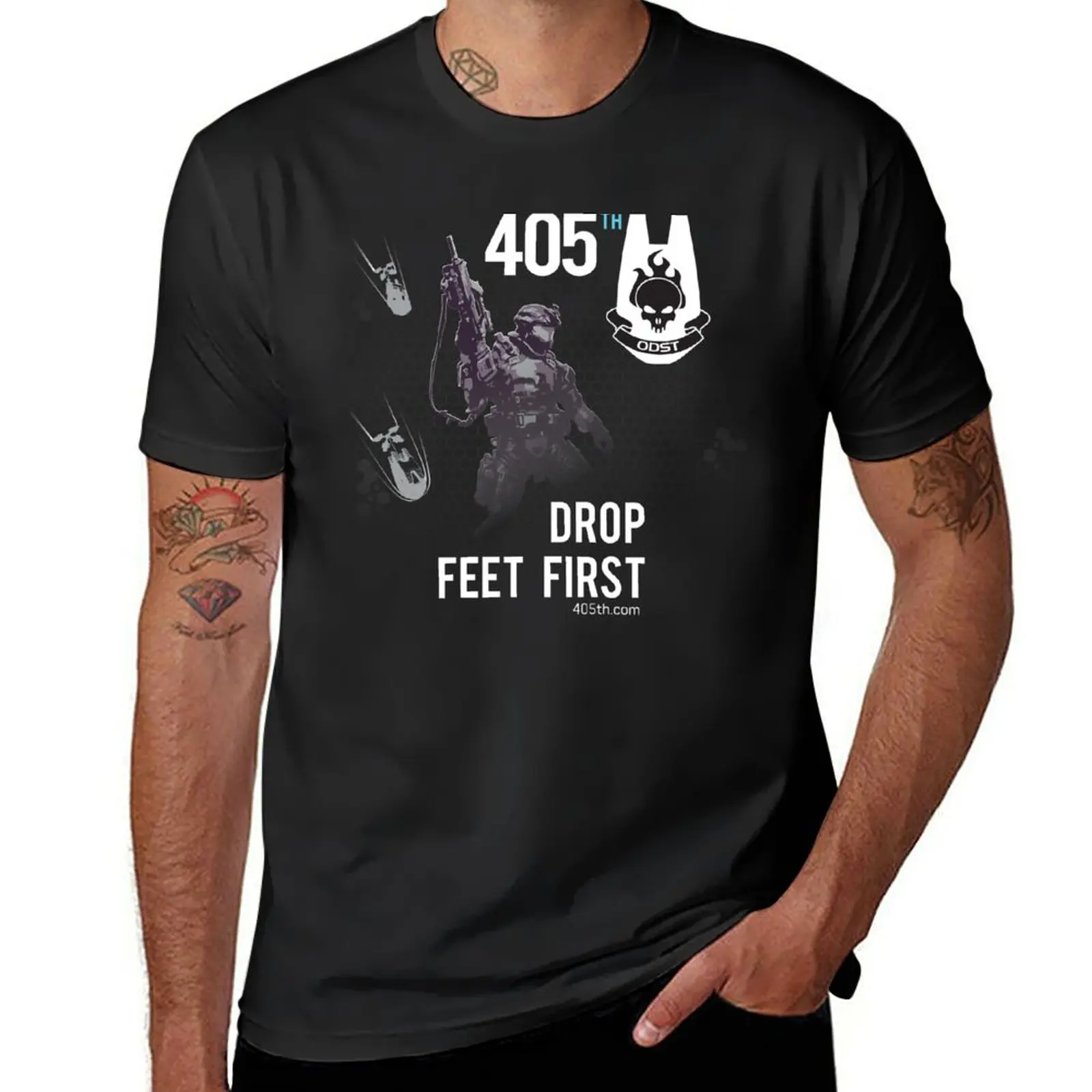 

New 405th Infantry Division ODST 2021 T-Shirt Aesthetic clothing tops heavyweight t shirts mens t shirt