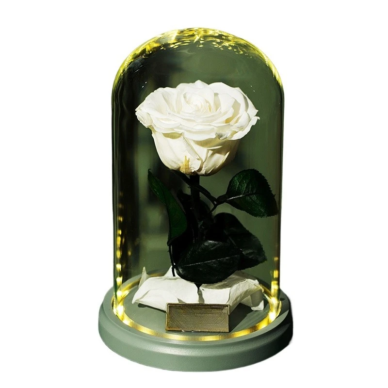 

Birthday gift Little Prince immortality flower black and white rose bouquet ornament graduation Qixi Festival Valentine's Day