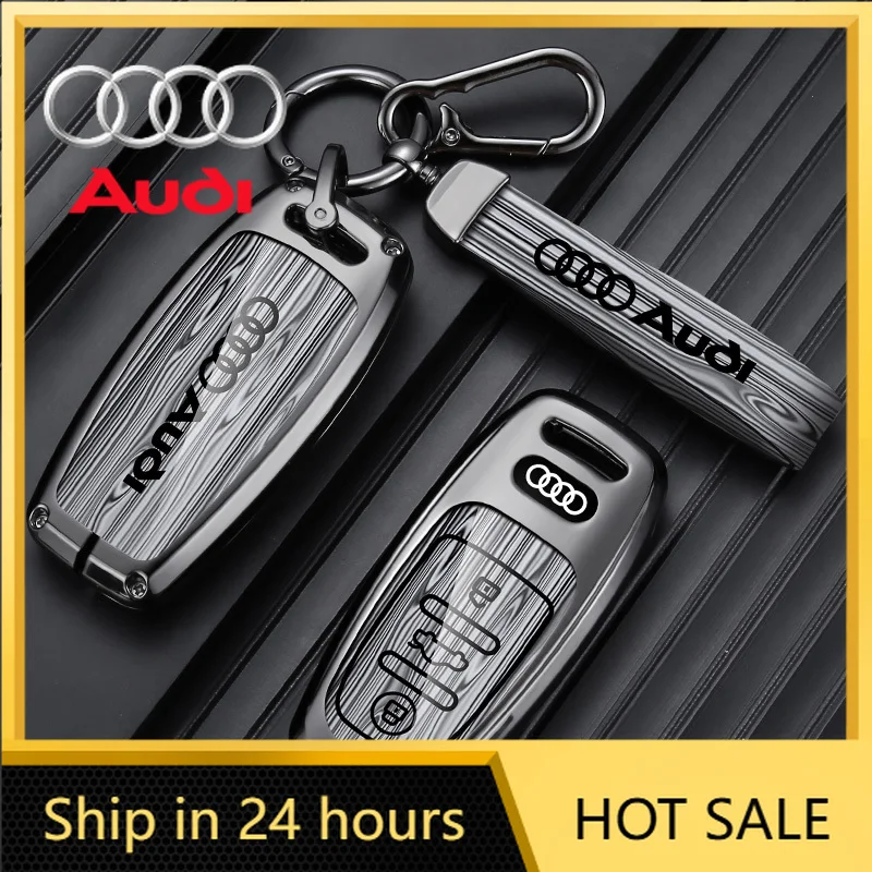

Чехол-накладка из кожи для автомобильного ключа (2026) для Audi A1 A3 8V A4 B8 B9 A5 A6 C7 A7 A8 Q3 Q5 Q7 S4 S6 S7 S8 R8 TT, держатель, аксессуар