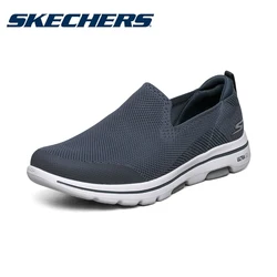 Skechers Shoes for Men GO WALK 5 Slip-on Walking Shoes Soft Comfortable Non-slip and Breathable Man Sneakers tenis masculino