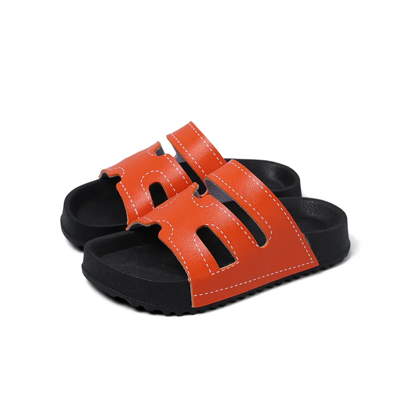 2026 New Chinese Style Kids Slippers Summer Thick Sole Casual Slides Boys Girls Indoor Outdoor Fashion Shoes - view 5