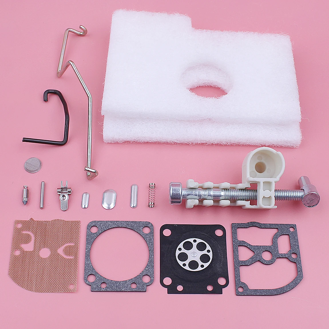 Carburetor Repair Rebuild Adjusting Screw Kit For Stihl MS180 018 MS170 017 Chainsaw Spare Tool Part Air Filter Throttle Lever