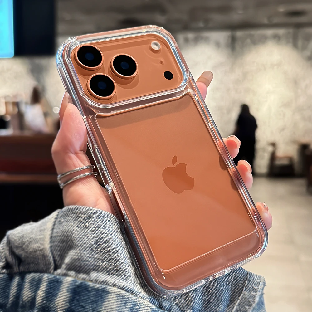 Luxuriöse Transparente Handyhülle für iPhone 18 17 16 15 14 13 12 11 Pro Max Air Plus Stoßfester Bumper Klare Acryl-Schutzhülle – Detail 3