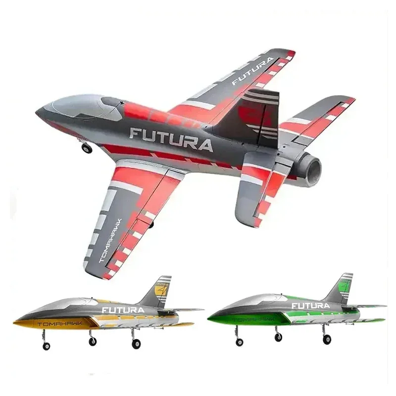 Fms64mm Rc Airplane Remote Control Aircraft Futura Tomahawk With Flaps Sport Trainer Ducted Fan Edf Jet 3 Color Kids Rc Toy Gift