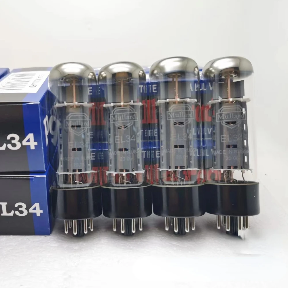 Mullard EL34 Vacuum Tube HIFI Audio Valve Replaces 6CA7 KT77 KT90 5881 6P3P KT66 Tube Amplifier Kit Diy Matched Quad