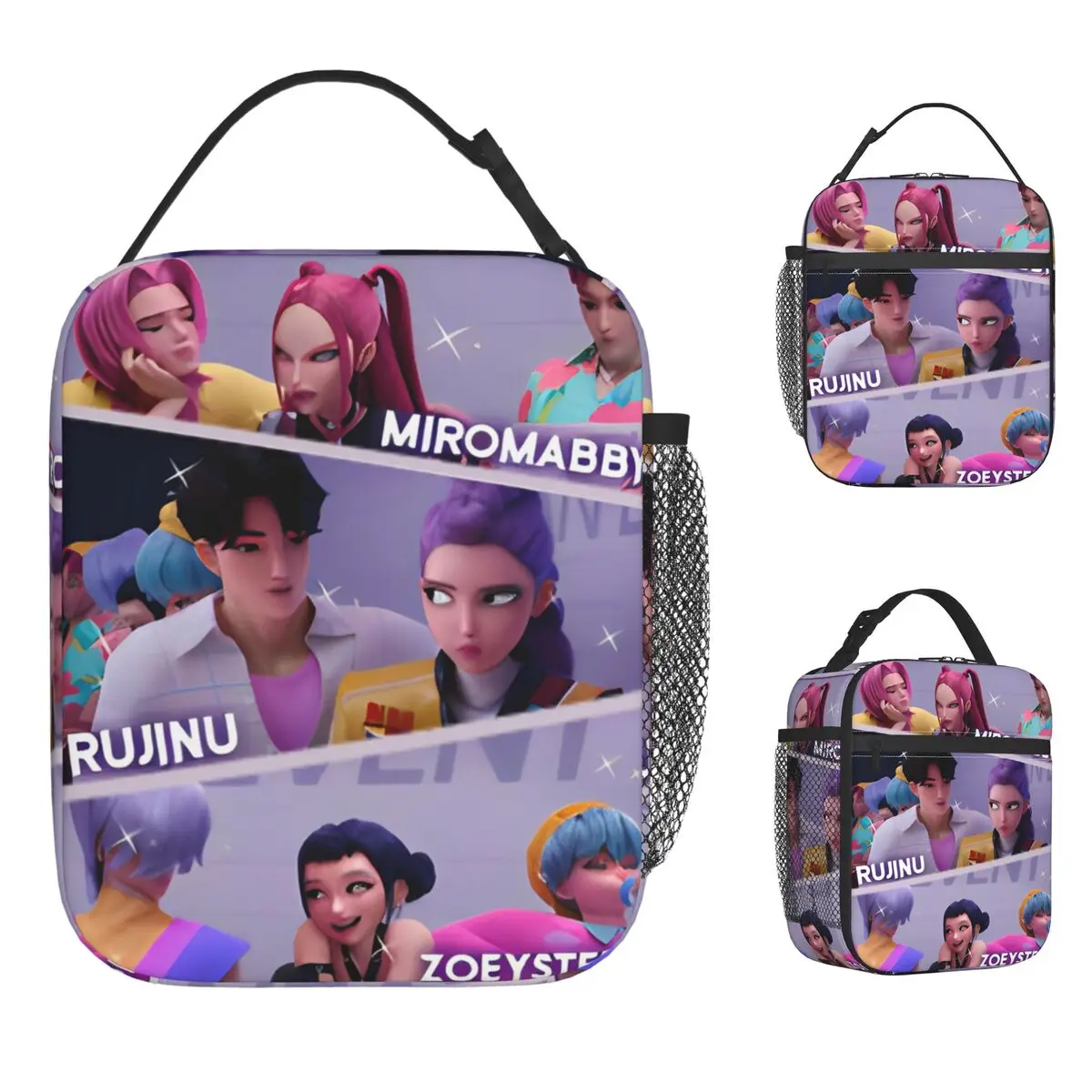 

Saja Boys K-pop Demon Hunters Lunch Bag For Men Print Lunch Box Fun Office Cooler Bag Portable Oxford Thermal Lunch Bags