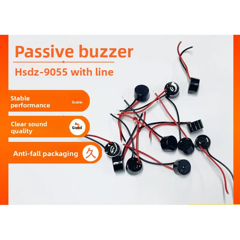 

10PCS/lot Passive9055Buzzer with Line DC9*5.5mmSmall Size Control Board Electromagnetic Buzzer