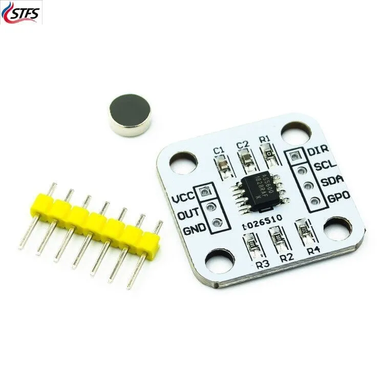 10pcs AS5600 magnetic encoder magnetic induction angle measurement sensor module 12bit high precision