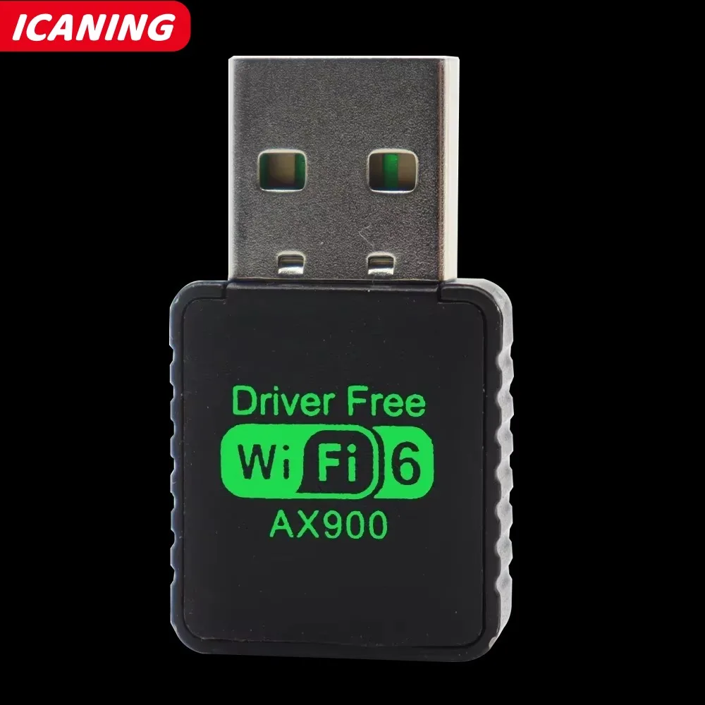 AX900 WIFI 6 アダプタ USB ネットワークカード 2.4 グラム & 5 GHz デュアルバンド信号受信ドングルラップトップドライバ用無料ワイヤレス Wlan レシーバー