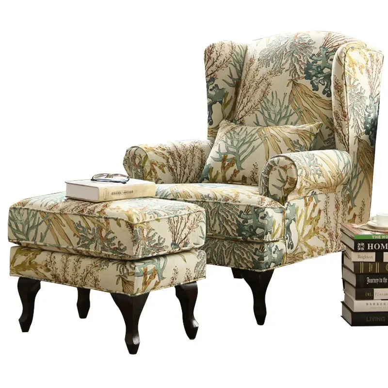 

Popular American Tiger Chair American Light Luxury Single Chair American Single Sofa Bedroom Sofa Tiger Stool Balcony Chair