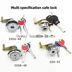 Safe Deposit Box Cylinder Factory Outlet Anti-Theft Lock with 5 Keys Super Encryption Key Class C Cam Lock for Security