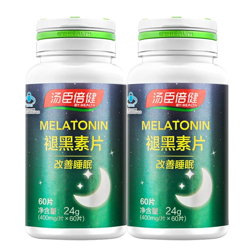 

Melatonin Tablets 400mg/tablet*60 Tablets/bottle*2 Bottle Package To Improve Sleep And Help Sleep