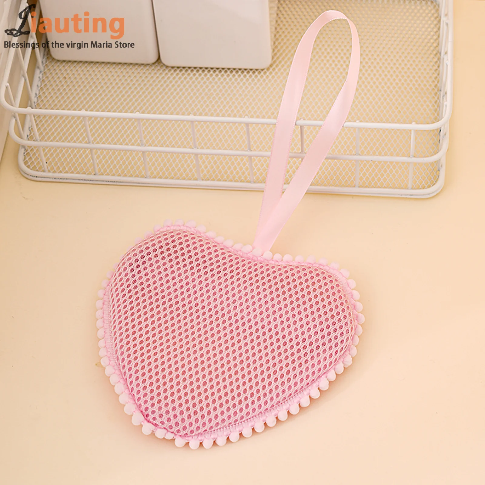 

Сетчатый чехол для мыла в форме облака/сердца со шнурком, быстро вспенивающийся держатель для душа, дорожный держатель, сетка для ванной, цветок, чистка, аксессуары для ванной комнаты