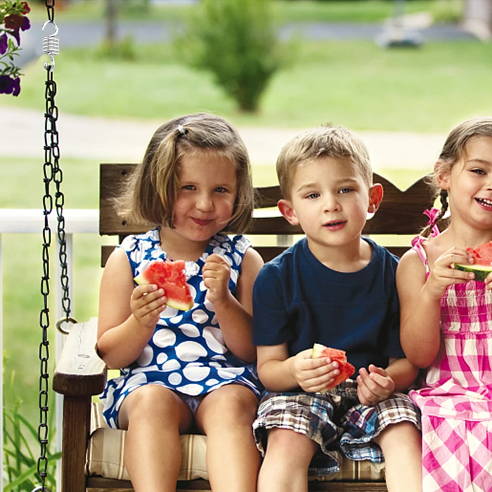 

3Pcs Metal Hammock Spring Set for Hanging Chairs Porch Swings Plants Stress Relief Comfortable Twist Free Suspension