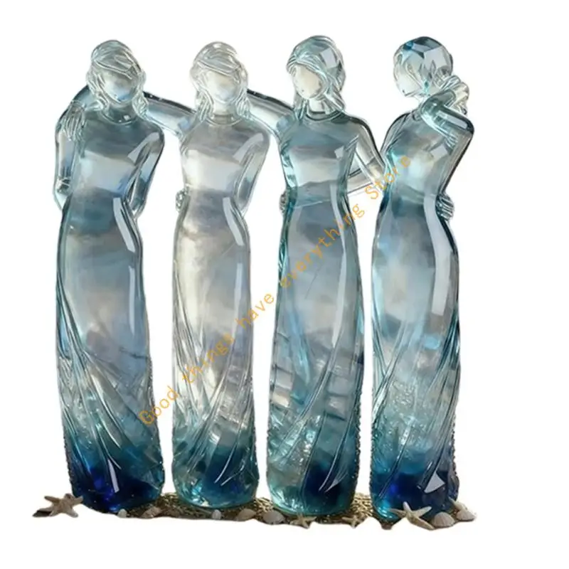 

Warm Hope Sister Hug Angel Clear Figurine Unique Sentimental Memory Excellent Homes Decors & Gift Choice 55KF