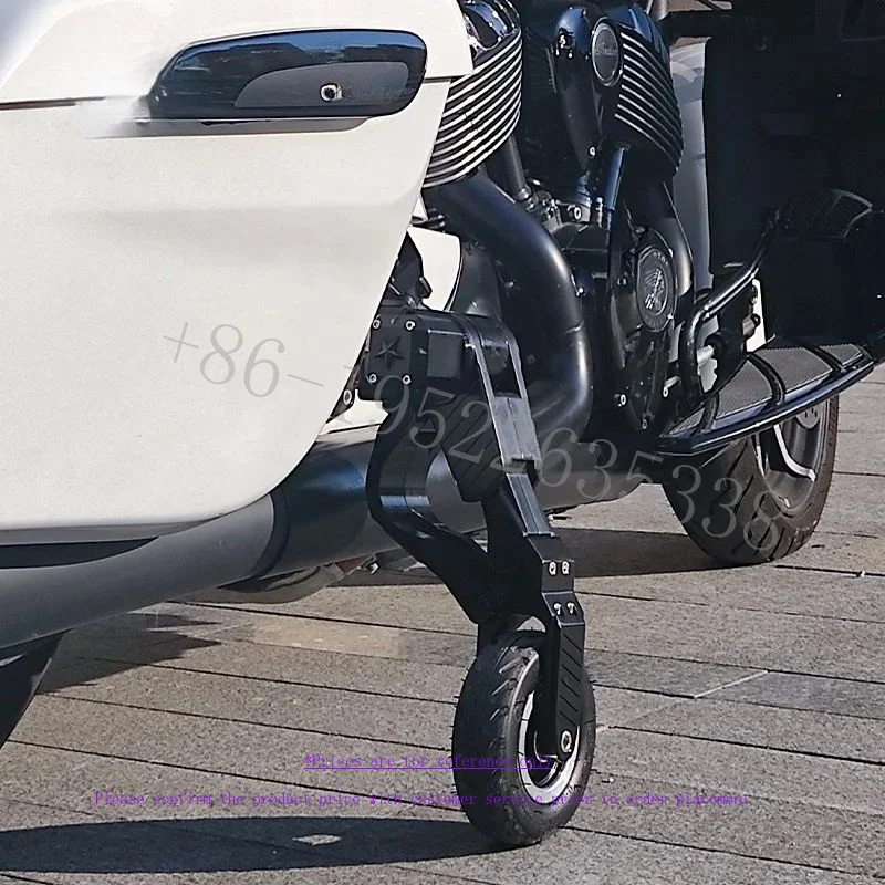 For Indian Roadmaster Chief Springfield Chieftain Challenger Motorcycle Landing Gear Aluminum Balance Training Side Wheels Auxil