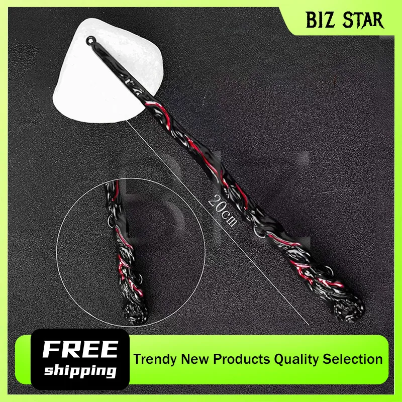 20cm/7.87in Jade Dynasty Game Peripheral Soul Devouring Stick Qingyun Gate Treasure Alloy Model Ornament Gift Boy Toy Collection