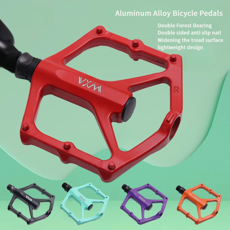 

Bicycle Pedals Mountain Bike Aluminum Alloy Double Bearing Anti-Slip Pedal Road Bike Pedals Bicycles Accessories Mtb