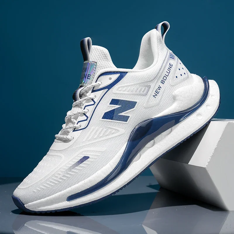 Running Shoes Men Women Breathable Flat Comfortable Non-Slip Soft Platform Casual Sports Shoes Mesh Trendy Sneakers Man image 4