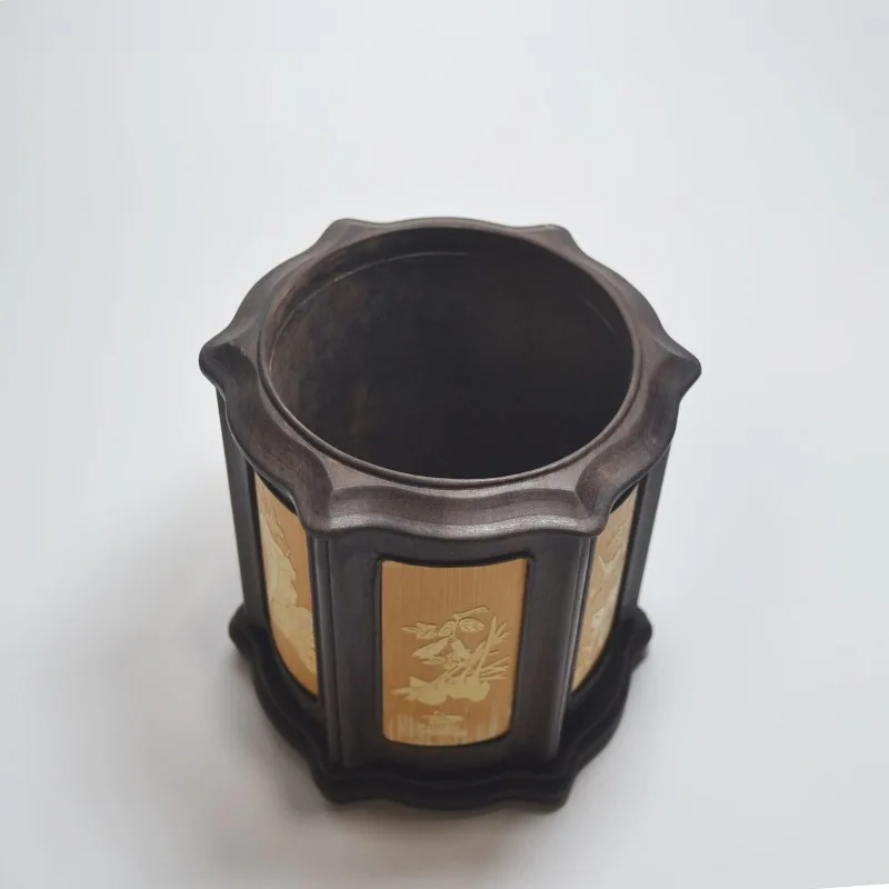 Tempat pena bambu, tempat pena ukiran bambu