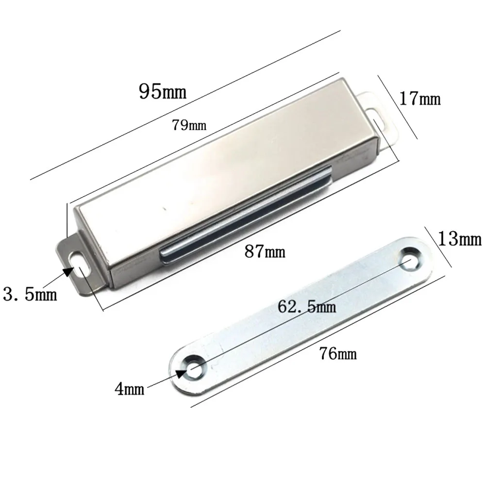 4 قطعة باب مغناطيسي الصيد خزانة الباب مغناطيس الثقيلة 40 كجم سحب باب الشرفة المغناطيسي المصيد باب من الفولاذ المقاوم للصدأ أقرب
