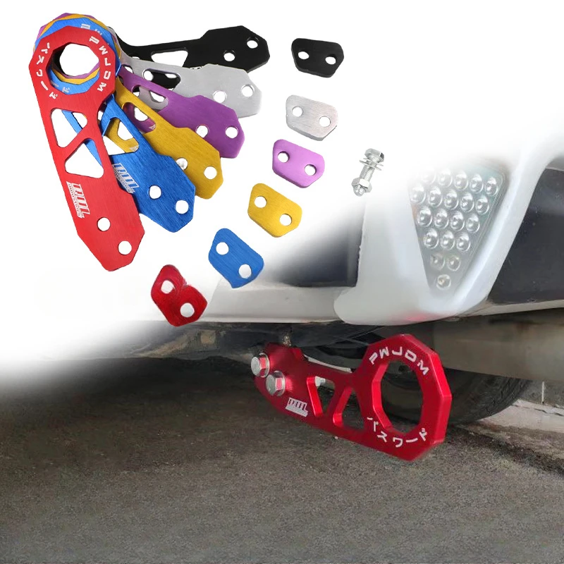 Car modified JDM new trailer hook aluminum alloy car modified rear bumper trailer with rear traction hook