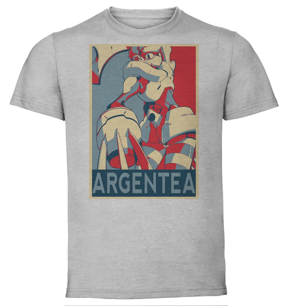 T-Shirt Unisex Grey Propaganda Darling in the Franxx Argentea