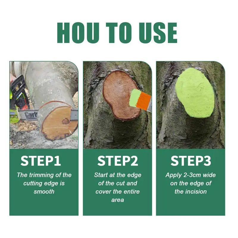 Tree Grafting Paste Big Tree Wound Healing Agent Plant Tree Wound Healing Sealant With Brush Healing Agent Plant Heal Paste