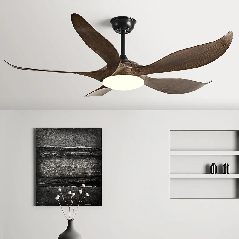 52Inch 5ABS Blade Ceiling fan with LED light and Remote Control Lamps for room fan with ceiling light home fan Used for bedroom