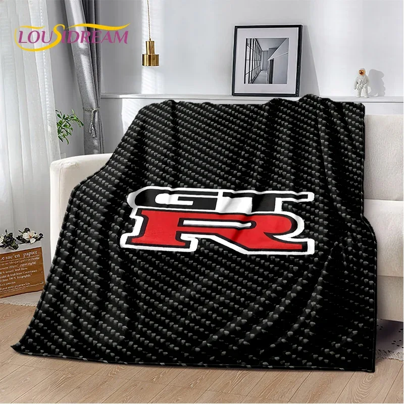 GTR Racing Car N-Nissan Logo Soft Flannel Blanket for Beds Bedroom Sofa Picnic,Throw Blanket for Cover Outdoor Leisure Nap Gift