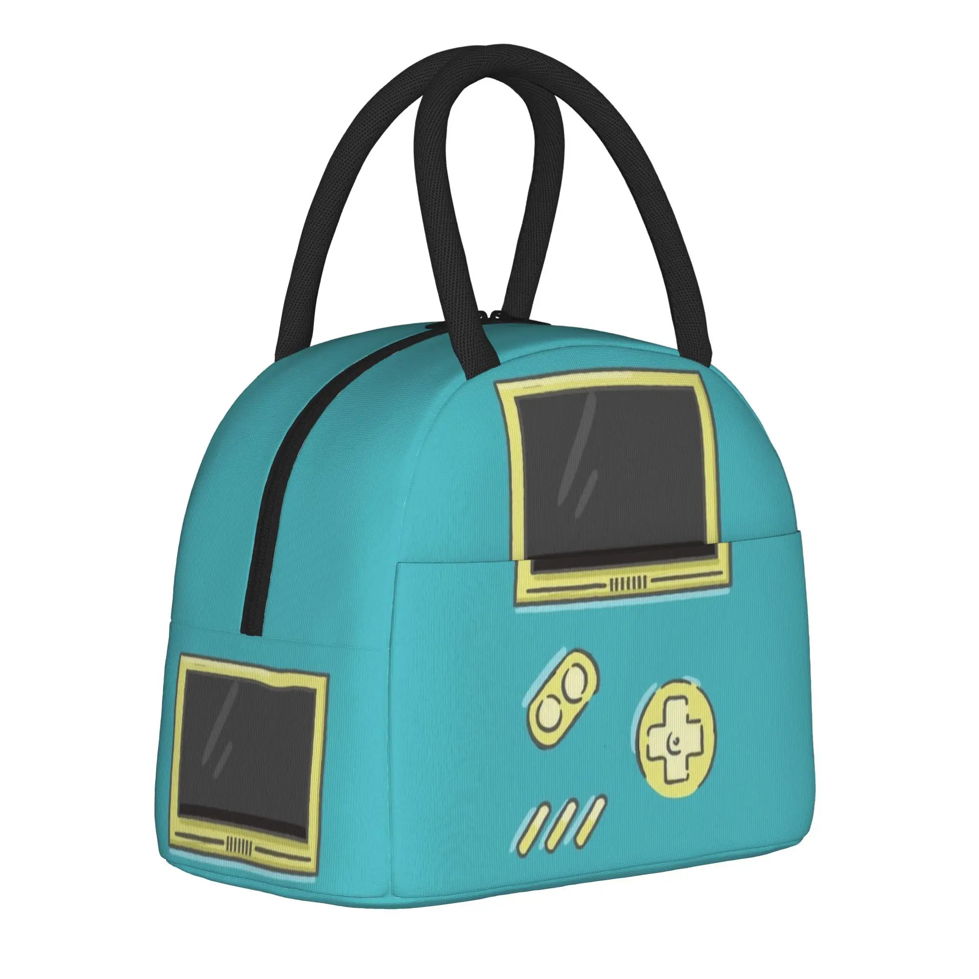 Games Console Handheld Gamer Handheld Thermal Cooler Bag Controller Durable Insulated Lunch Bag Multifunction Container Box Work