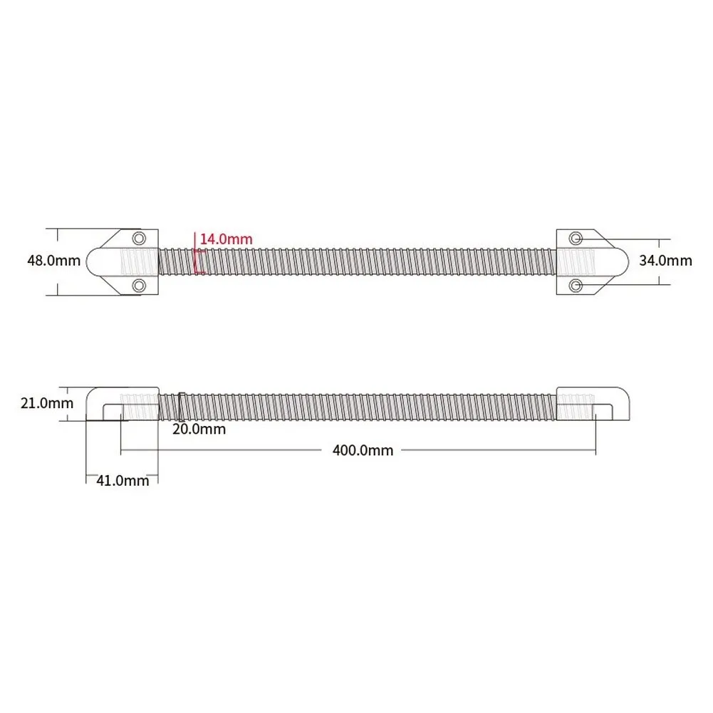 Stainless Steel Cable Protector, 14cm Large Inner Diameter Flexible Conduit For Access Control Systems, 40cm Silver Wire Managem
