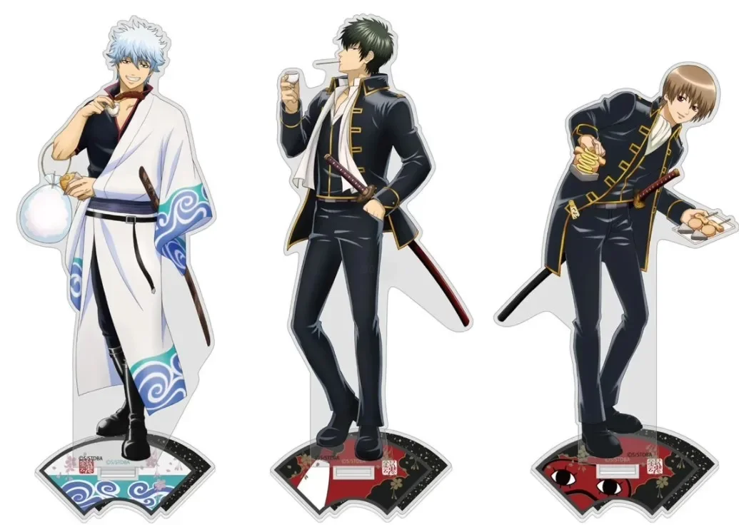 Sakata Gintoki Okita Sougo Hijikata Toshirou Anime soporte acrílico muñeca modelo placa Cosplay juguete para regalo