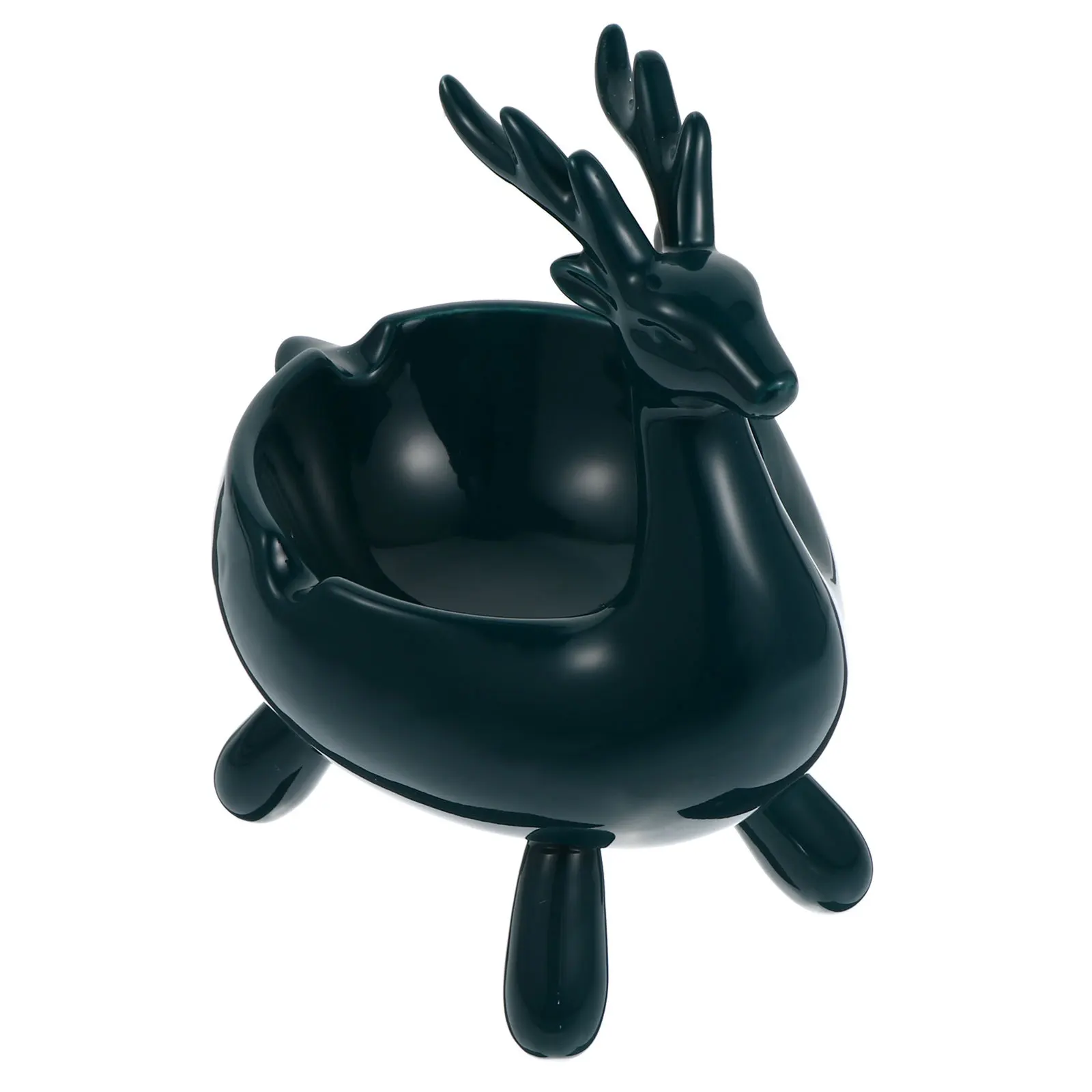 

1Pcs Ceramic Deer Storage Box Lovely Desktop Organizer Home Storage Container for Bracelets Rings Coins Gift Home Decoration