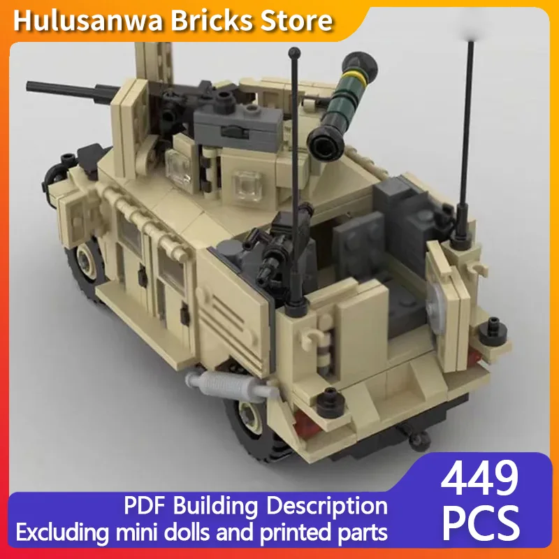 

M1165 SOV Военная модель внедорожника MOC Строительные кирпичи Военное оборудование Модульная технология Детские игрушки Костюм Подарки Сборка
