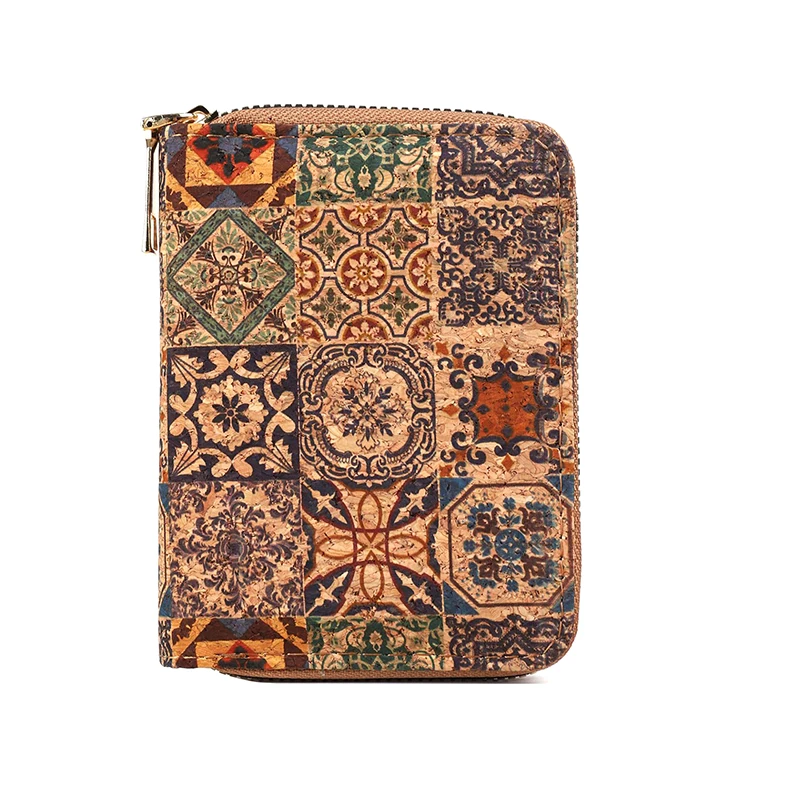 Cartera corta multifuncional de estilo bohemio para mujer y niña, cartera corta de gran capacidad, portatarjetas versátil y portátil