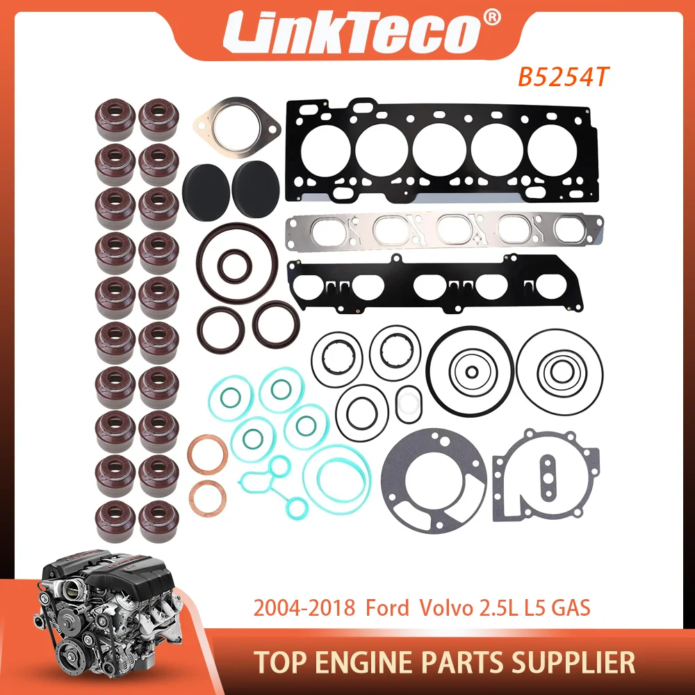 Engine Parts Full Head Gasket Set For Volvo C30 C70 S40 S60 S80 V40 V50 V60 V70 XC60 XC70 Ford Kuga 2.5L L5 B5254T GAS 2004-2018